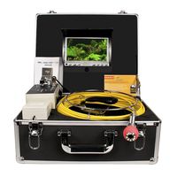 Sewer Camera anysun Waterproof IP68 with DVR 30M/100FT Cable/Endoscope Inspection Camera with 7 Inch LCD Monitor 1000TVL Sony CCD Pipe Camera for Sewer (Free 8GB SD Card)