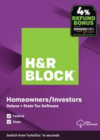H&R Block Tax Software Deluxe + State 2019 with 4% Refund Bonus Offer [Amazon Exclusive] [Mac Download]