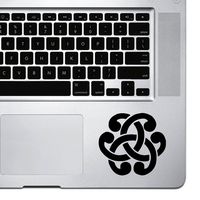 StickAny Palm Series Celtic Knot Sticker for MacBook Pro, Chromebook, and Laptops (Black)