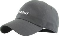 KBSV-084 DGY Daddy Dad Hat Baseball Cap Polo Style Adjustable