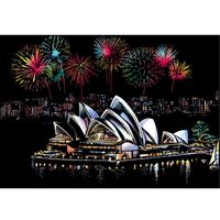 Waymine Magic Scratch Art Painting Paper with Drawing Stick Kids Toy (C)