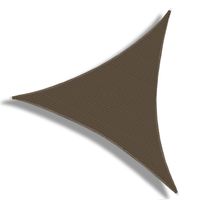 PATIO Paradise 22' x 22' x 22' Brown Sun Shade Sail Triangle Canopy, 180 GSM Permeable Canopy Pergolas Top Cover, Permeable UV Block Fabric Durable Outdoor, Customized Available