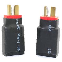 DGZZI 2PCS Male Deans T Plug to Female TRX Traxxas Connector Wireless Adapter RC Charger Slash E Revo