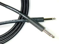 Conquest Sound CIC10-14 Hi Definition 10-Foot 1/4-Inch Guitar/Instrument Cable Woven Jacket Black/Silver