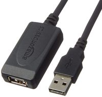 AmazonBasics USB 2.0 Active Extension Cable Type A-Male to A-Female Long Cord - 32 Feet (9.75 Meters) (Renewed)