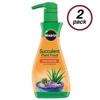 Miracle-Gro Succulent Plant Food, 8 oz., For Succulents including Cacti, Jade, And Aloe, 2 Pack