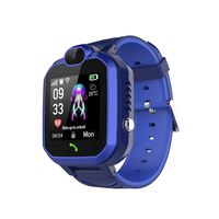 GCARTOUR Kids Waterproof Smart Watch for Girls Boys Students GPS GSM Locator Tracker SOS Phone Call Anti-Lost Game Music SIM TF Card Support (Free, Dark Blue)