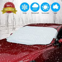 GLANDU 3rd Generation Windshield Snow Ice Cover,Magnetic Edge Car Snow Cover,No More Scraping Car,for Winter Snow Ice and Frost,Heat Preservation/Antifreeze/Durable,Fits Most Car, SUV, Truck