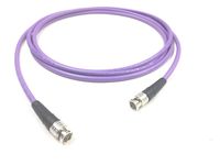 50 Foot Belden 1694A 3G/6G HD-SDI RG6 Cable (75 Ohm) with Canare BCP-B53 BNC connectors by Custom Cable Connection - Purple # 104501-50