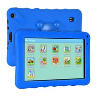 XGODY 9 Inch Kids Tablet Android Tablet Quad Core 1GB RAM 16GB ROM with WiFi IPS HD Display Dual Camera Shockproof Silicon Case for Kids（Dark Blue）