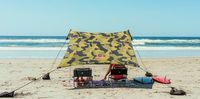 Neso Tents Beach Tent with Sand Anchor, Portable Canopy Sunshade - 7' x 7' - Patented Reinforced Corners(Camo)