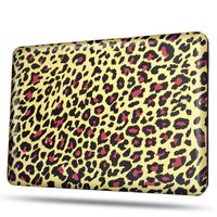 TNP MacBook Pro 13 Retina Case [Leopard Brown Pattern] - Soft-Touch Plastic Matte Hard Shell Protective Case Cover Skin for Apple MacBook Pro 13 Inch A1425 A1502 with Retina Display