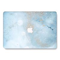 One Micron Compatible MacBook Air 13 Inch Case Plastic Pattern Hard Case Shell Compatible MacBook Air 13.3 Inch (Model: A1369 and A1466)-Light Blue Marble