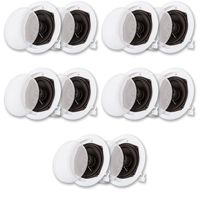 Acoustic Audio R191 in Ceiling/in Wall Speaker 5 Pair Pack 2 Way Home Theater 2000 Watt R191-5PR