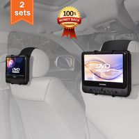 TFY Car Headrest Mount Holder for Sylvania SDVD9805 Portable DVD Player (Also fit All 7 inch - 10 inch Swivel Screen Portable DVD Player)