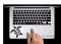 Hibiscus Turtle Flower Inside Hawaii Vinyl Car Sticker Symbol Silhouette Keypad Track Pad Decal Laptop Skin Ipad Macbook Window Truck Motorcycle