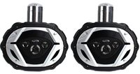 2) BOSS MRWT69 6x9" 1100W 4-Way Waketower Boat Marine Speakers Waterproof Black