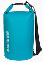 MARCHWAY Floating Waterproof Dry Bag 5L/10L/20L/30L/40L, Roll Top Sack Keeps Gear Dry for Kayaking, Rafting, Boating, Swimming, Camping, Hiking, Beach, Fishing (Blue, 5L)