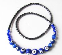 Healing Hematite with Lucky Eye in Red, Blue, Yellow or Light Blue (Dark Blue)