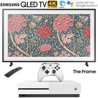 Samsung QN65LS03RA The Frame 3.0 65" LS03R QLED Smart 4K UHD TV (2019 Model) with Microsoft Xbox One S 1TB Console