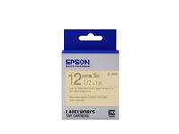 Epson LabelWorks Reversible Ribbon LK (Replaces LC) Tape Cartridge ~1/2" Gold on Beige & Gold (LK-44KK) - for use with LabelWorks LW-300, LW-400, LW-600P and LW-700 Label Printers