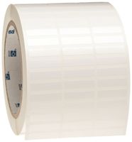 Brady THT-51-423-10 1" Width x 0.25" Height, B-423 Permanent Polyester, Gloss Finish White Thermal Transfer Printable Label (10000 per Roll)