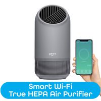 Geeni Breathe XL Smart Hub True HEPA Certified-Large Room Air Purifier-Easy Set Up - Works with Amazon Alexa & Google Assistant, Requires 2.4 GHz Wi-Fi, Black