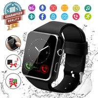 Smart Watch,Bluetooth Smartwatch Touch Screen Wrist Watch with Camera/SIM Card Slot,Waterproof Smart Watch Sports Fitness Tracker Android Phone Watch Compatible with Android Phones Samsung Huawei