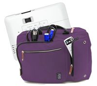 Rangeland Convertible Projector Case Compatible with VS250 / VS350 / Home Cinema 1060/660 / Pro EX9220 / PowerLite 1781W and More (Eggplant)