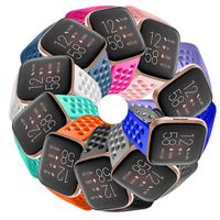 Compatible with Fitbit Versa 2/Versa/Versa Lite/Special Edition Bands Sport Strap Silicone Material Breathable Strap Bands for Fitbit Versa 2 Smart Fitness Watch