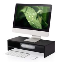 FITUEYES Computer Monitor Riser 21.3 inch 2 Tier Shelves Monitor Stand with Keyboard Storage Space DT205401WB