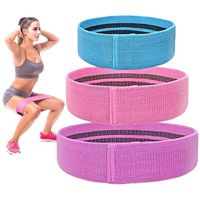 Upgraded Resistance Exercise Bands for Legs and Butt, 3 Pack Hip Bands Booty Bands Wide Workout Bands Resistance Loop Bands Anti Slip Circle Fitness Band Elastic Sports Bands (Blue, Pink, Purple)