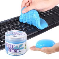 SYOSIN Keyboard Cleaner Universal Dust Cleaning Gel Dirt Bacteria Cleaner for Laptops, Car Vents, Printers, Calculators (Blue)