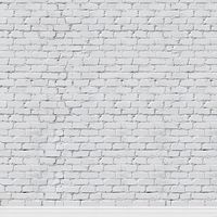 KonPon 8x8ft Seamless White Brick Wall Backdrop for Photography Brick Backdrop Photo Props Brick Paper Background KP-248