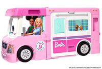 Barbie 3-in-1 DreamCamper Vehicle with Pool, Truck, Boat and 60 Accessories, Multi