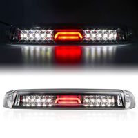 for 99-07 Chevrolet (Chevy) Silverado GMC Sierra 1500 2500 3500 HD Classic, LED Third 3rd Brake Light Reverse Light Rear Cargo Lamp High Mount Stop light Chrome Housing (Clear)