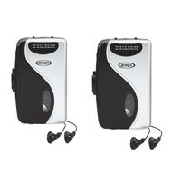 Bundle Of 2 Jensen SCR-68C Stereo Cassette Player with AM/FM Radio