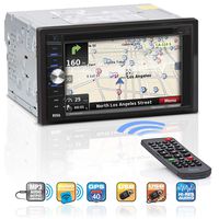 BOSS Audio Systems BV9384NV Navigation - Double Din, Bluetooth Audio and Calling, 6.2 Inch LCD Touchscreen Monitor, Built-in Microphone, MP3, CD  DVD Player, WMA, USB  SD Ports, AM FM Radio Receiver