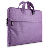 Laptop Sleeve Handbag 13'',elecfan Portable Zipper Pouch for Apple Macbook 13.3" Surface Book 13.5",Briefcase with Pocket Lay Up iPhone X Charger/Adpater/Cables/Earphones/Pencil/Mouse etc (Purple)