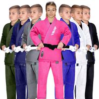 Elite Sports Kids BJJ GI, GIS for Youth Jiu Jitsu IBJJF Children's Lightweight Brazilian Jiujitsu Kimono W/Preshrunk Fabric & Free Belt (Pink, C000)