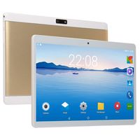 OUYAWEI 10 Inch Tablet IPS Screen GPS Bluetooth Dual Card 3G 1.6GHz Call 16GB Metal Shell Dual Camera Gold 16 GB