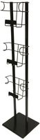 Buddy Products 3-Pocket Magazine Display Stand, 12 x 48 x 12 Inches, Black (6327-4)