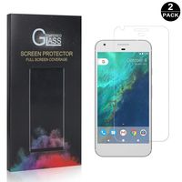 UNEXTATI Screen Protector for Google Pixel XL [2-Pack], Clear Tempered Glass Screen Protector, Bubble Free, Anti Scratch Case Friendly