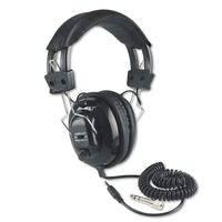 Amplivox SL1002 Deluxe Stereo Headphones w/Mono Volume Control, Black