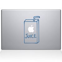 The Decal Guru 1029-MAC-11A-DR Apple Juice MacBook Decal Vinyl Sticker - 13" MacBook Pro (2015 & Older) - Light Blue