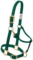 Weaver Leather Original Adjustable Nylon Horse Halter, Suckling, Hunter Green