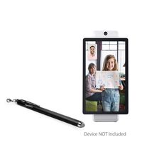 Facebook Portal+ Stylus Pen, BoxWave [EverTouch Capacitive Stylus] Fiber Tip Capacitive Stylus Pen for Facebook Portal+ - Jet Black