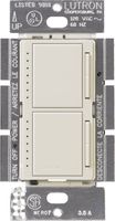 Lutron Maestro Dual Dimmer Switch for Incandescent and Halogen Bulbs, 300-Watt, Single-Pole, MA-L3L3-LA, Light Almond
