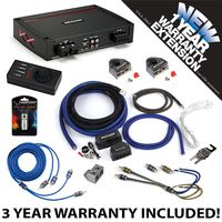 Kicker 44KXA16001 Car Audio Sub Amp KXA1600.1 & 1/0 GA Amplifier Accessory Kit - 3 Year Warranty!