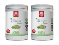 antioxidant Multi Vitamin - Alfalfa Organic Juice Powder - Alfalfa Tonic - 2 Cans 16 OZ (100 Servings)